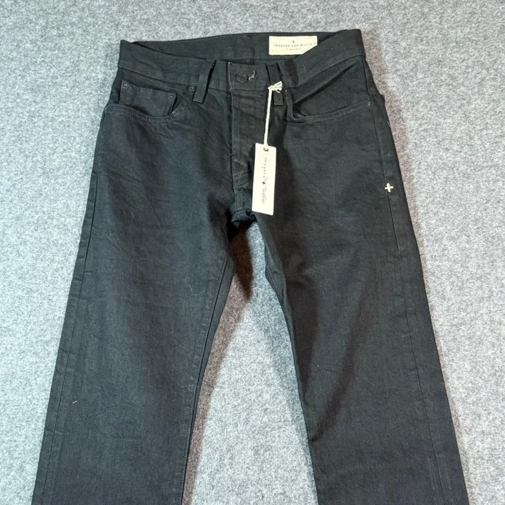 Imogene and Willie Barton Black‎ Selvage Rinse Denim Jeans Men's Size 27x32 NWT